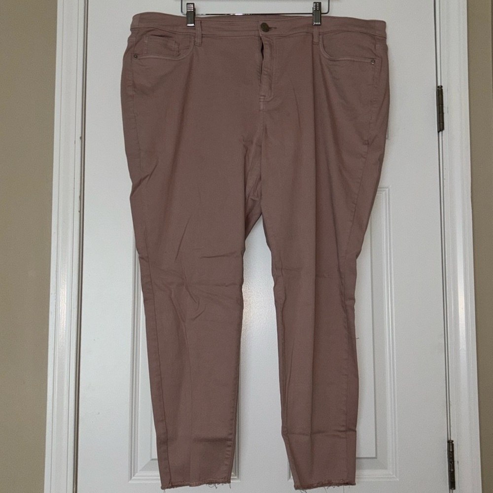 Women’s plus size pink denim